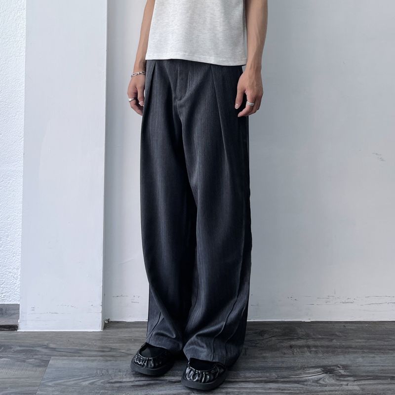 FADE MEET（フェードミート）の「Charcoal Draped Trousers（Pants）」