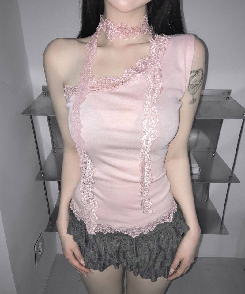 meego(ミーゴ)の「fairy lace top (3colors)(Tops)」