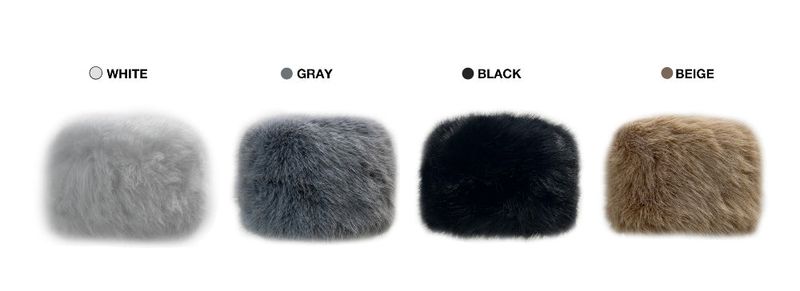 Maetel long hair fake fur bucket fur hat (4 colors)