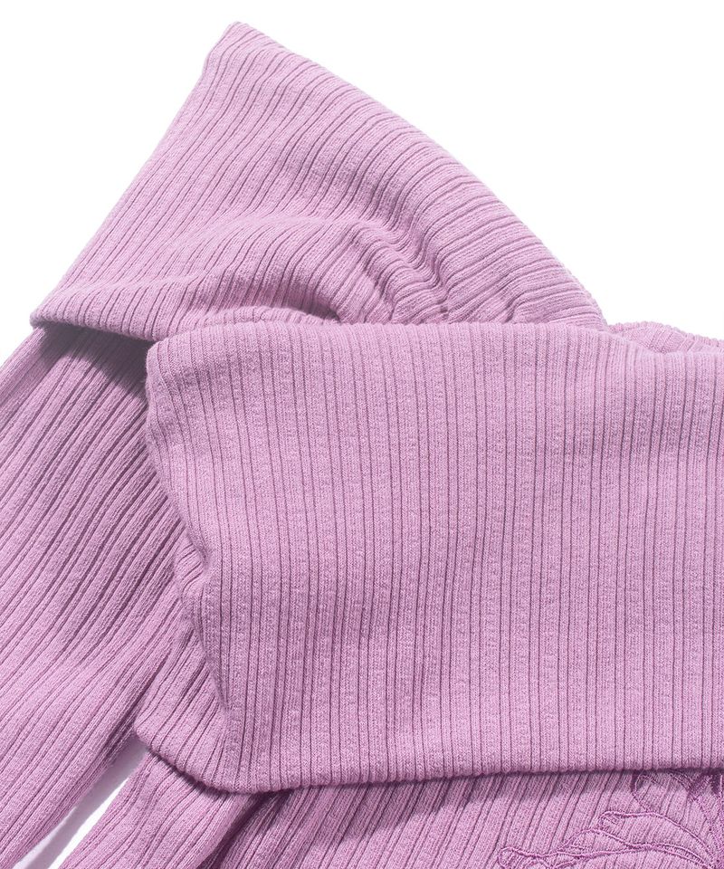 UNBALANCED OFF-SHOULDER TOP_Purple