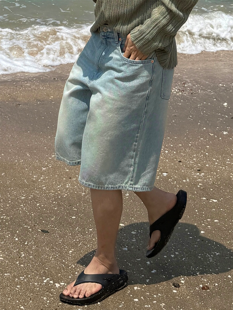 AVAND（アバンド）の「Ocean washing bermuda denim pants（Pants）」