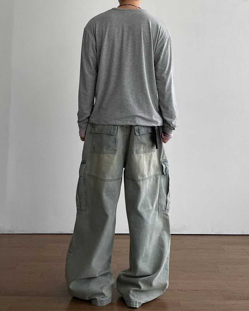 Roti Cargo Denim Pants