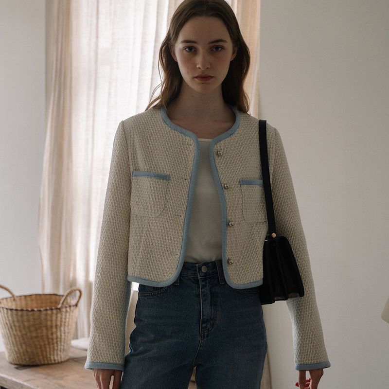 LAMINEZ（ラミネズ）の「Coloration Tweed Jacket - Ivory（Jackets/Outerwear）」