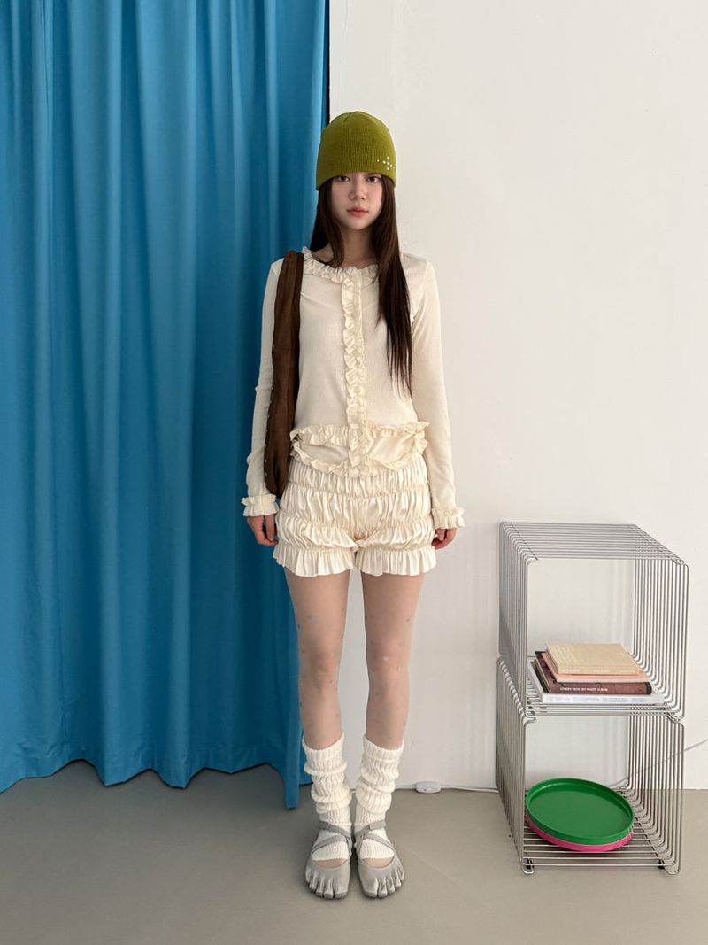 lady frill cardigan 