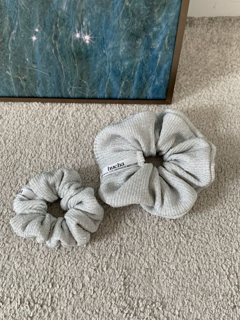hucha（ウチャ）の「hucha Silver Scrunchie (2size) （Hair Accessories）」