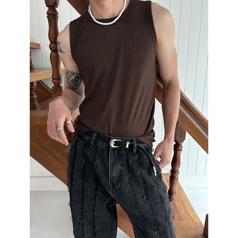 [S/S] See through sleeveless (5color)