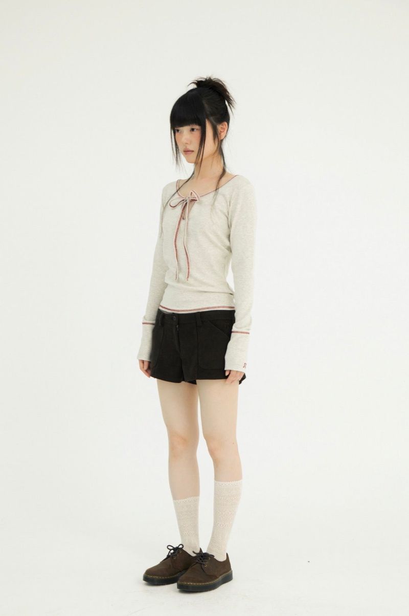 LOW CORDUROY SHORTS BROWN