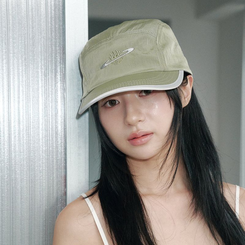 ALLINCOMPLETE（オールインコンプリート）の「Saturn Nylon Camp Cap (Olive)（Hats）」