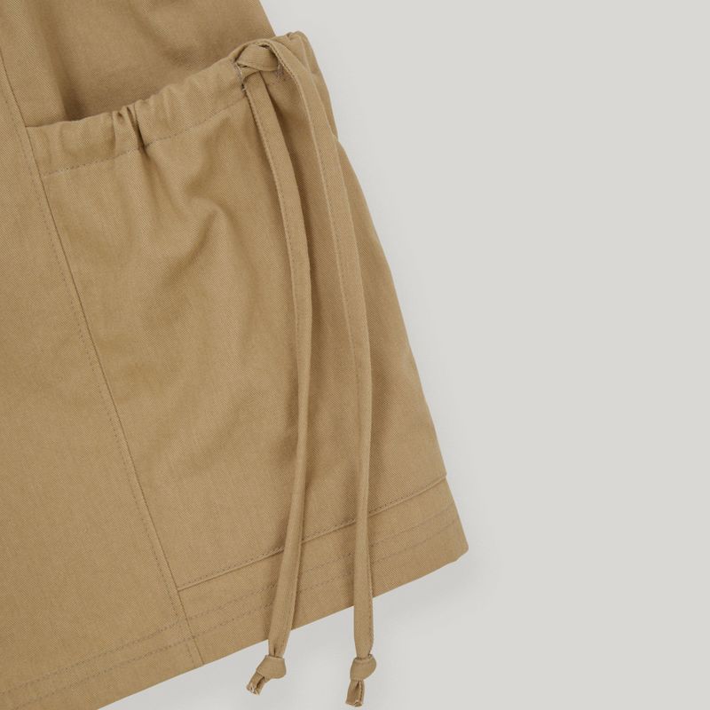 Beige Big Pocket Short