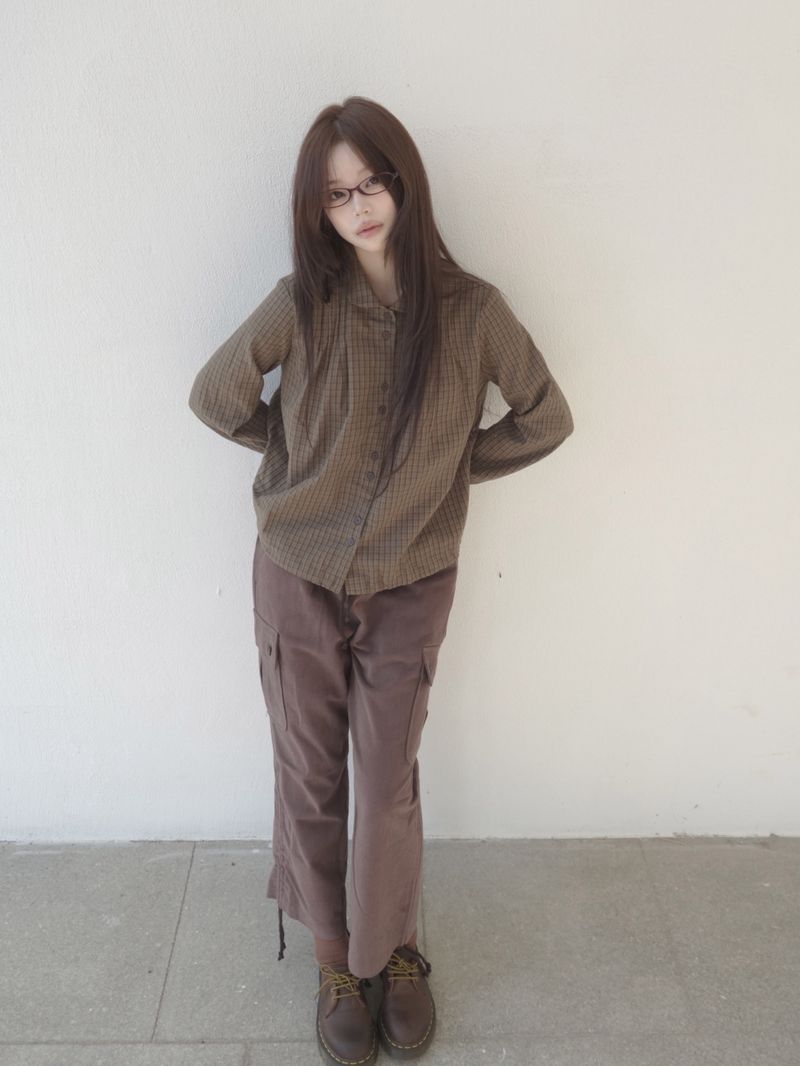 ZELENA（ゼレナ）の「ボタンチェックシャツ（トップス）」