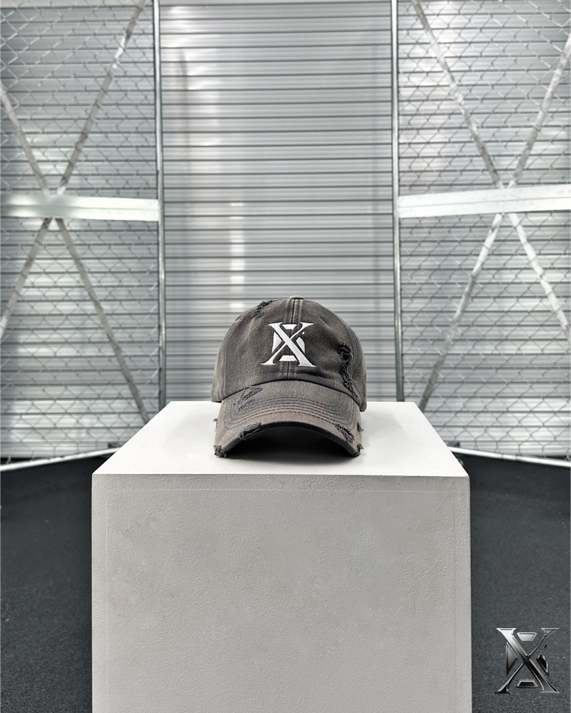 6X Damage Washing Ball Cap (Silver logo)