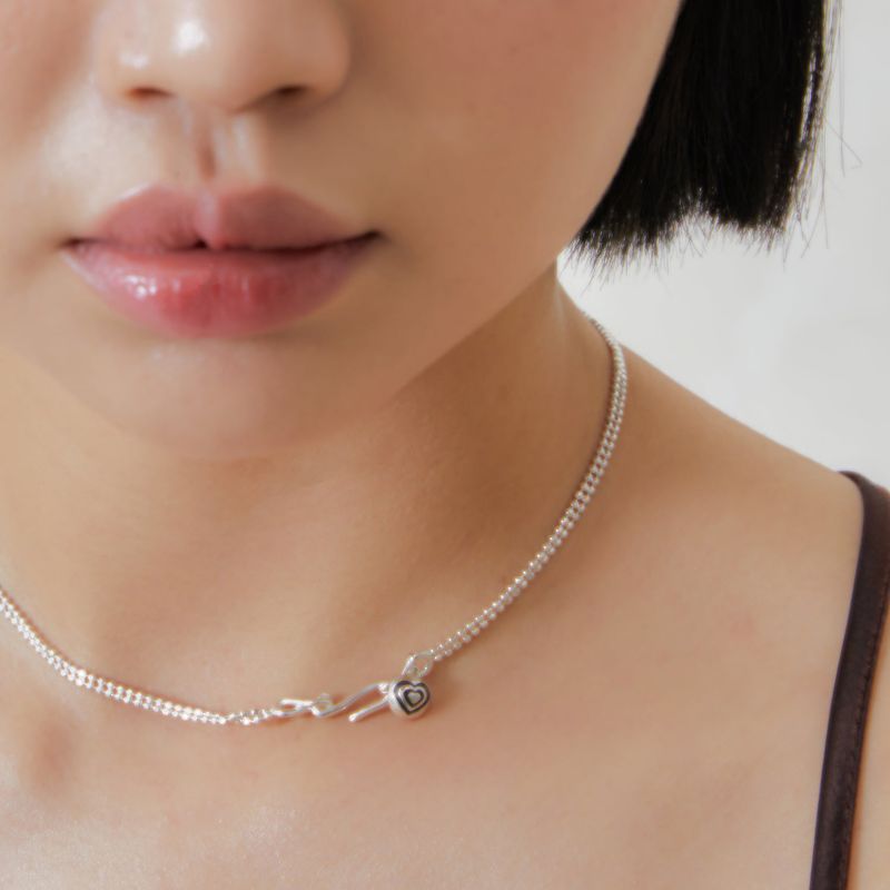 FILLOW(フィロー)の「double love short necklace(Accessories)」