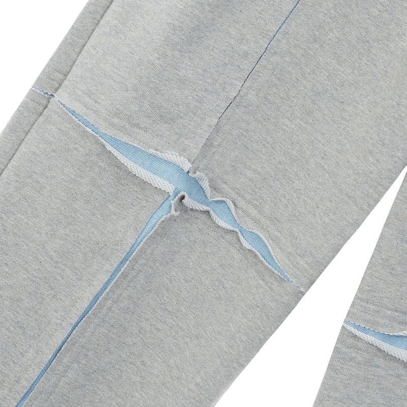 [ULKIN] Cross Low-Edge Sweat Pants_Gray