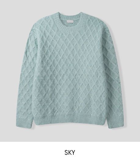 DIA Argyle Over Wool Knitwear