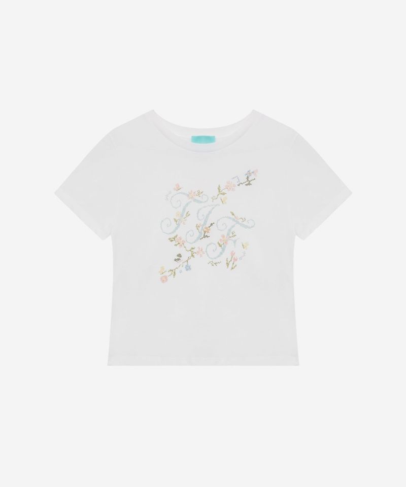 Floral Initial Tee