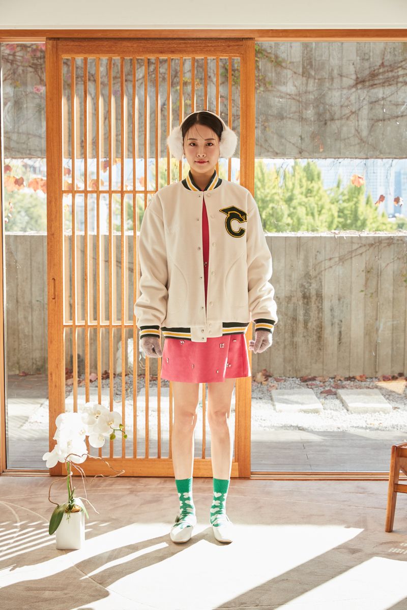 All Ivory graduation cap patch Unisex Varsity Jacket