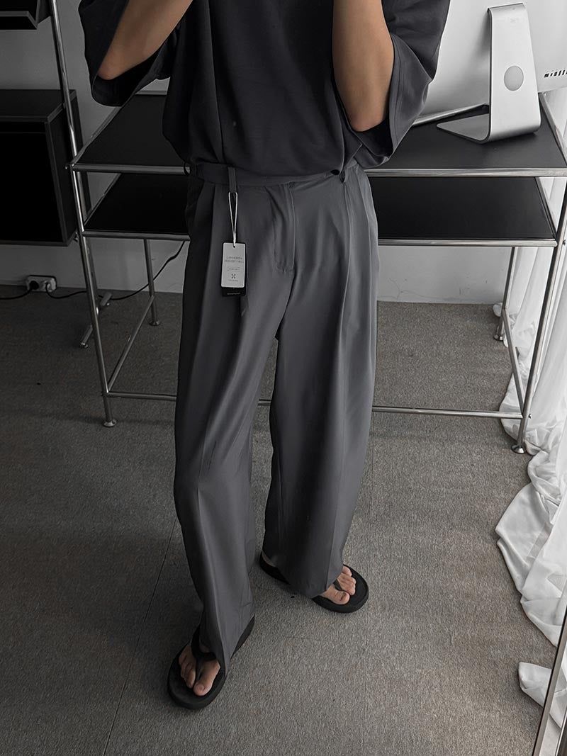 ASCLO（エジュクロ）の「[A-P9985] アイスバンドツータックワイドスラックス (2色)（Pants）」
