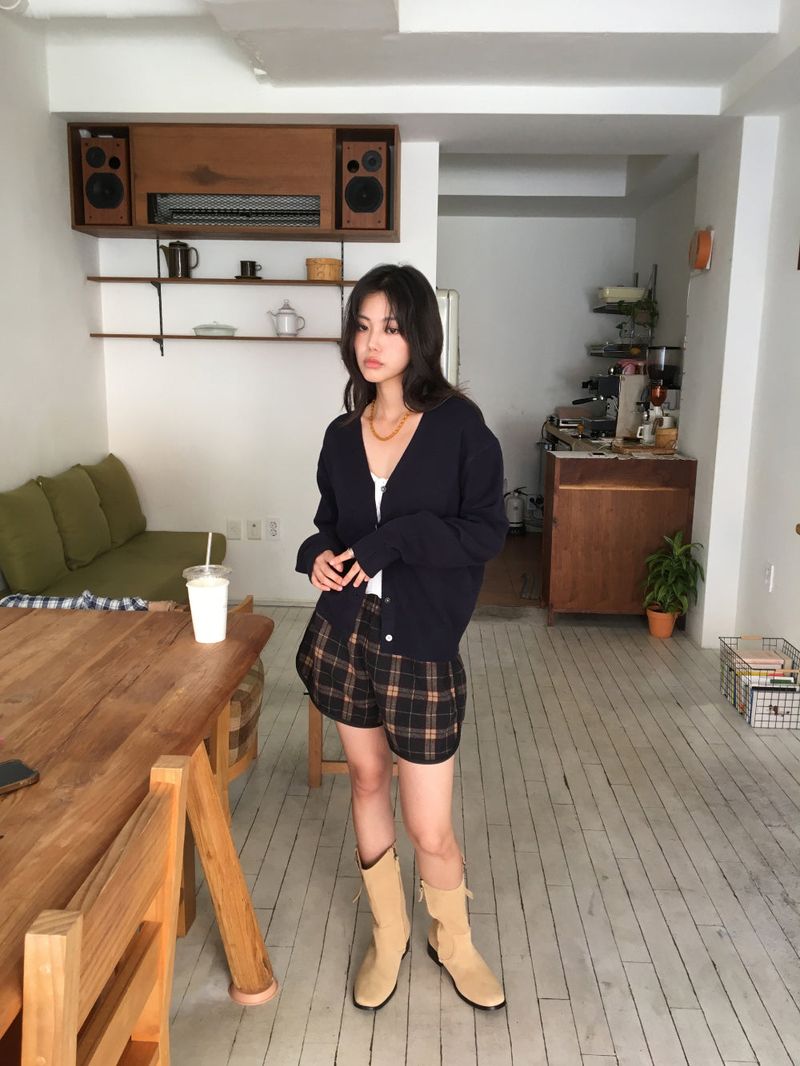 Square toe buckle boots (3color)
