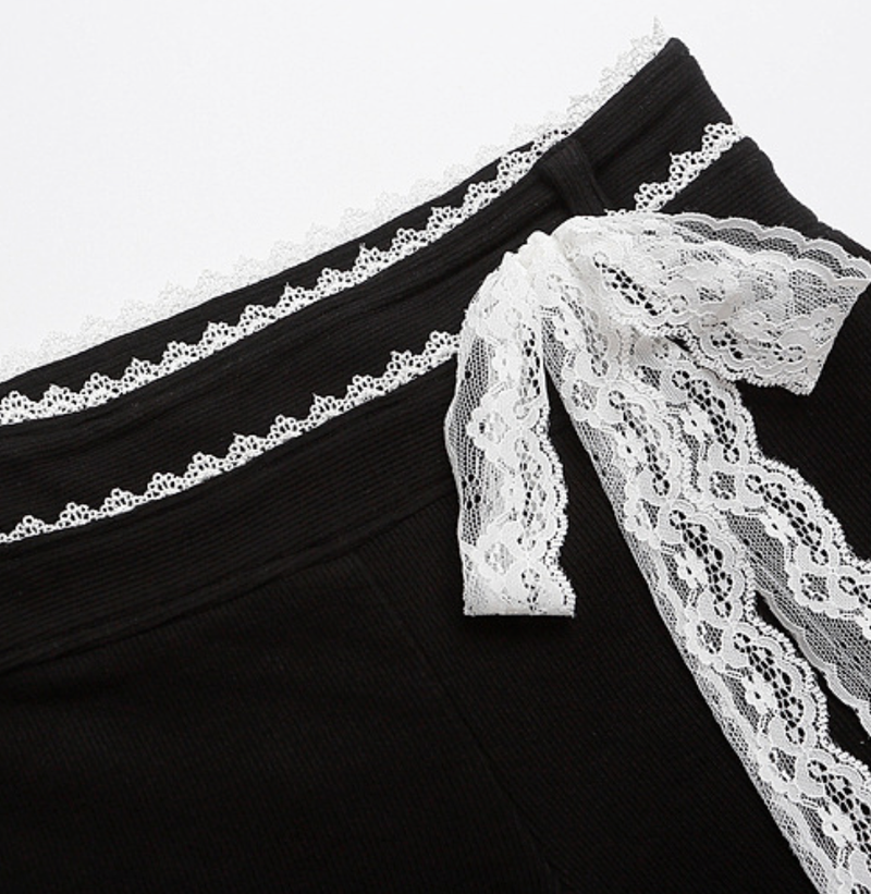 Liora Lace Ribbon Shorts