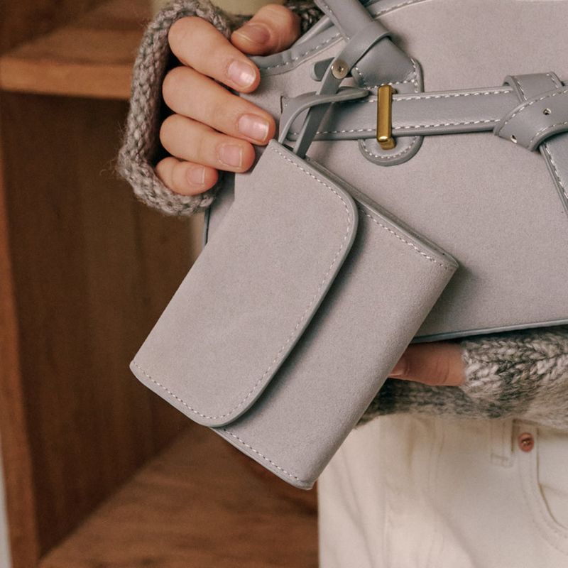ALLINCOMPLETE（オールインコンプリート）の「Lunar Suede Card Wallet (Sky Blue)（Toys/Key Holders）」
