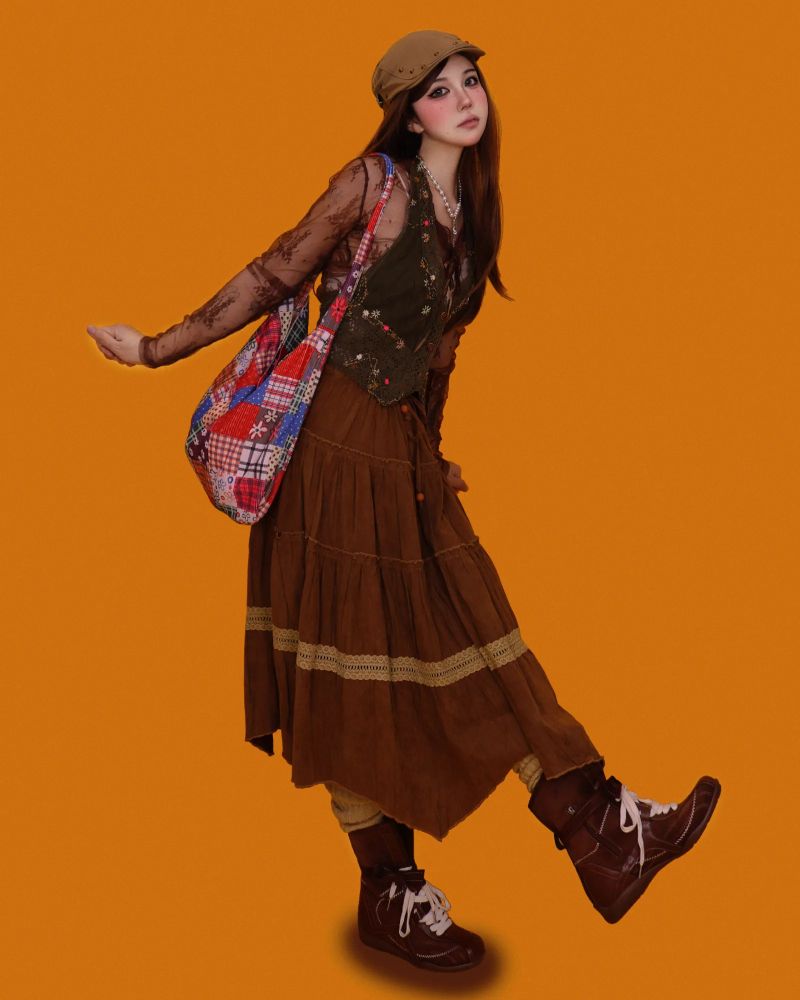 ethnic patch-work cross bag (2type)