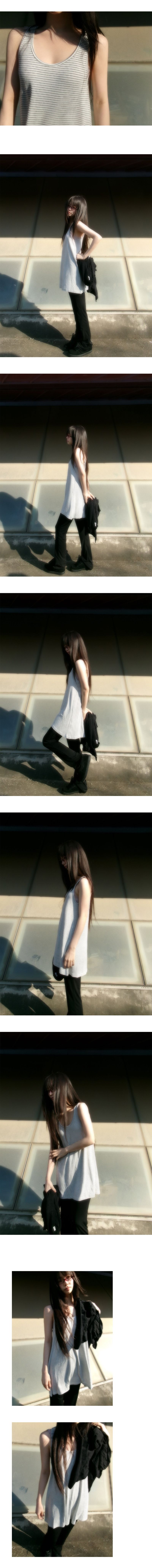 thin long sleeveless