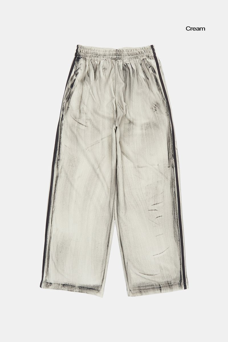 Dirty wall banding track pants