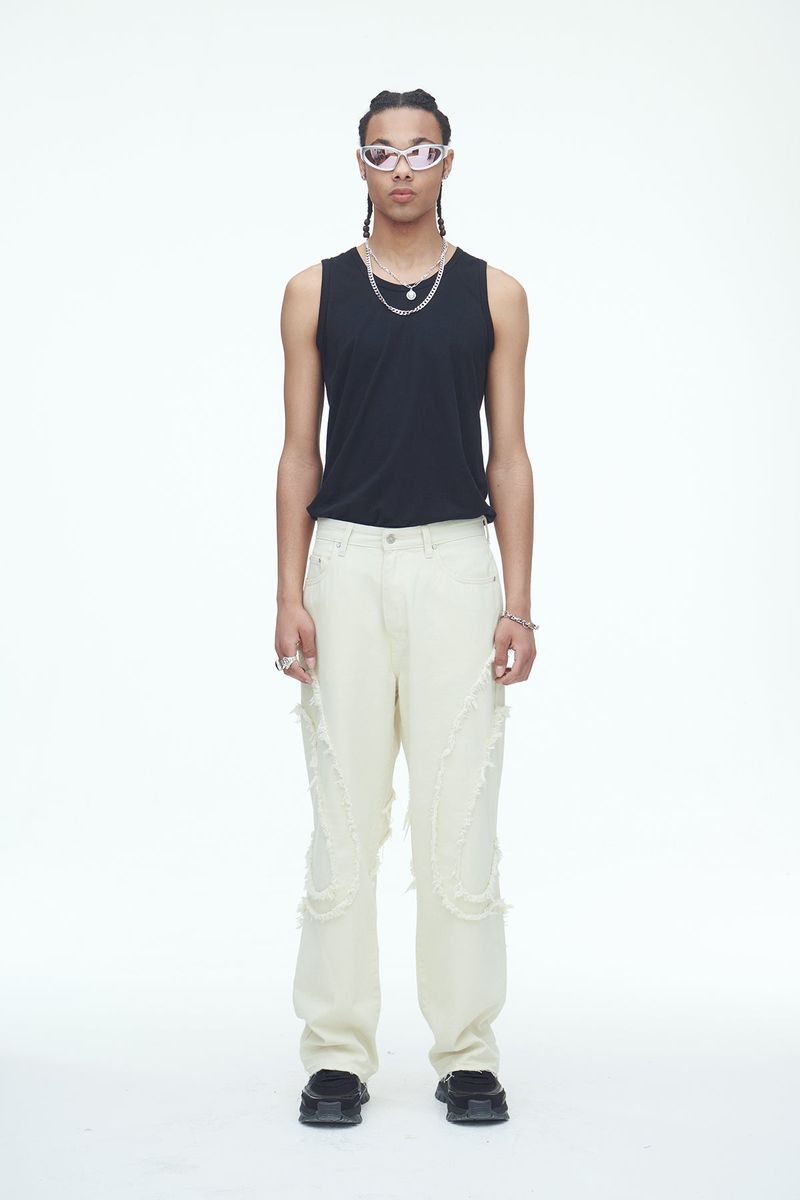 Comma Denim Pants Cream