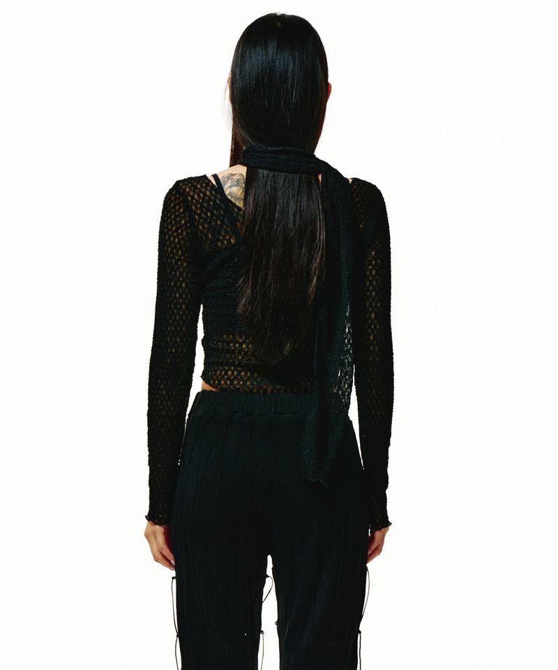 221-SCARF&HOOK LACE CARDIGAN