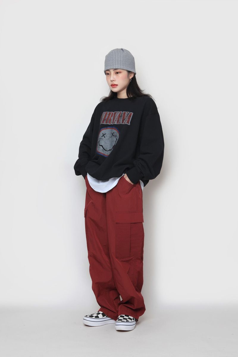 Smile Black Nirvana Sweatshirt