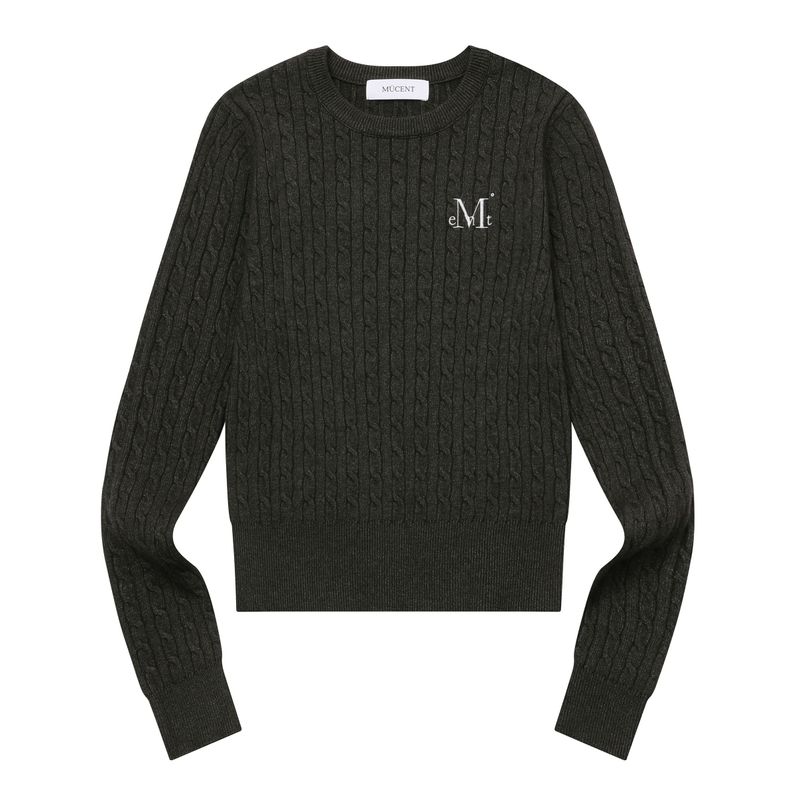 MUCENT(ムセント)の「JIMMY R-NECK CROP KNIT (7COLOR)(Tops)」