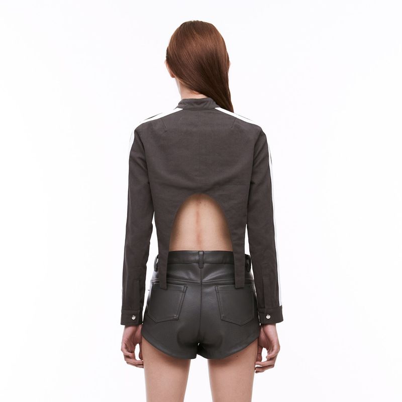 Zipped Crop Jacket