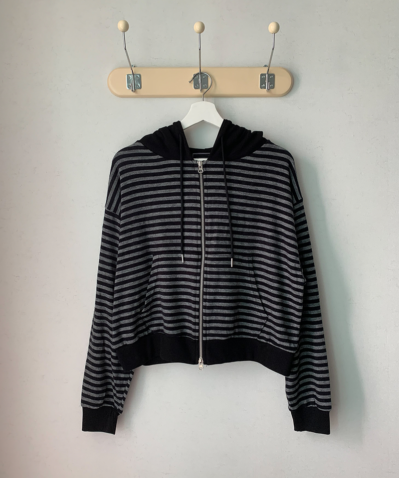 Holic Dangora Knitwear Hooded Zip-Up