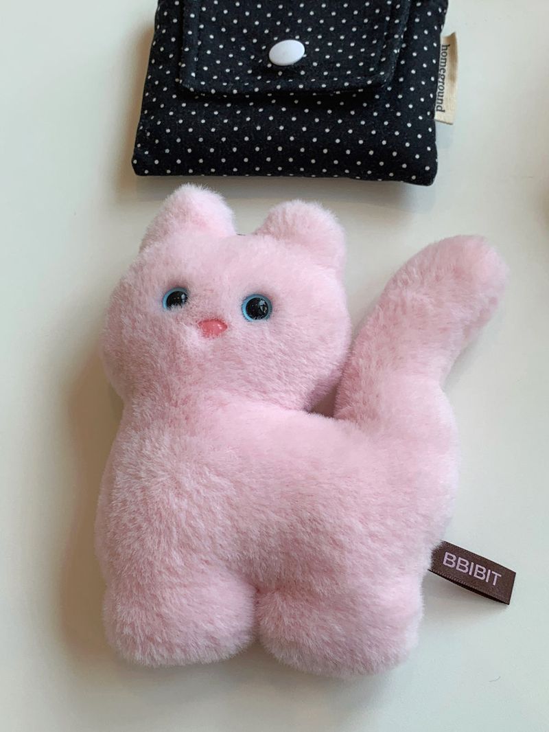 Kitty Fork Doll Keyring (pink)