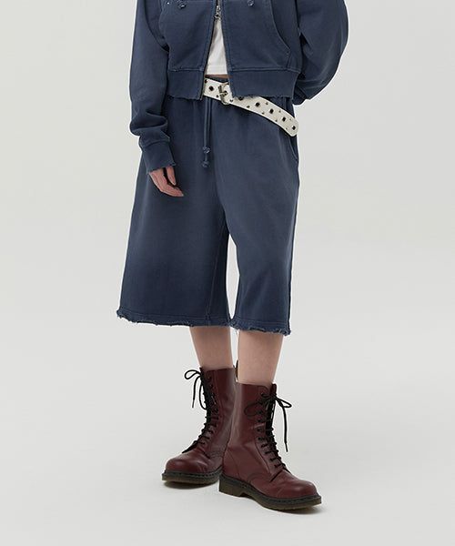 KIRSH（キルシー）の「VINTAGE WASHING STUD POINT HALF PANTS [NAVY]（Pants）」