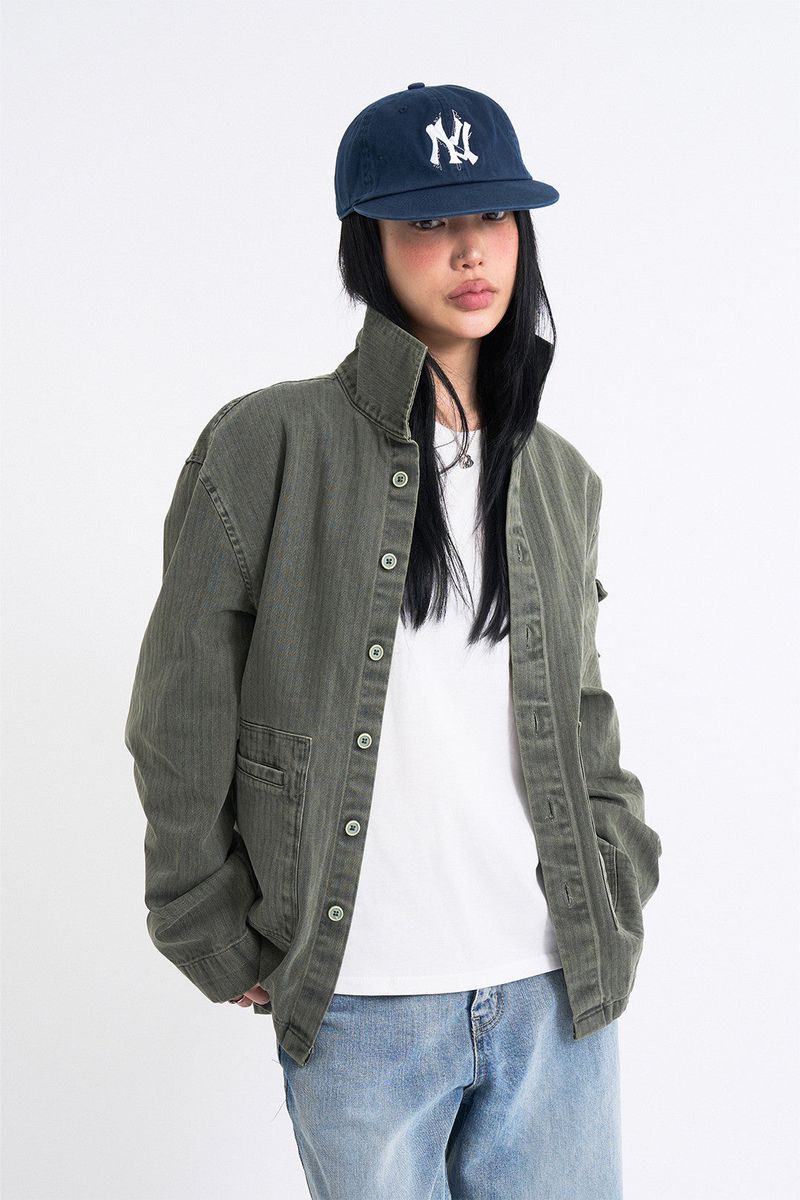 Raucohouse（ラウコハウス）の「Clove Pigment Herringbone Field Shirt（Tops）」