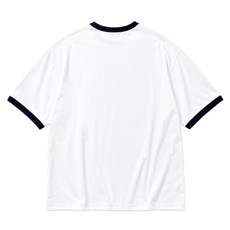 [Unisex] BASIC LINE RINGER T-SHIRT [WHITE]