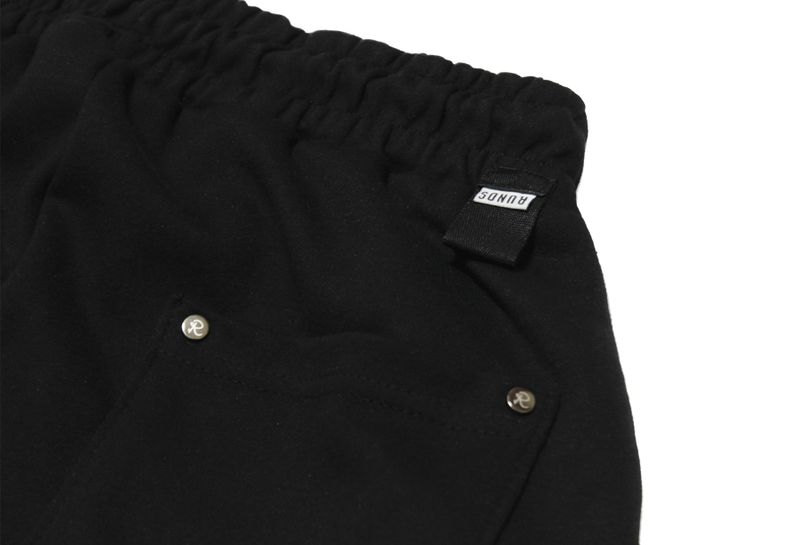 keyring side tuck sweat pants (black)