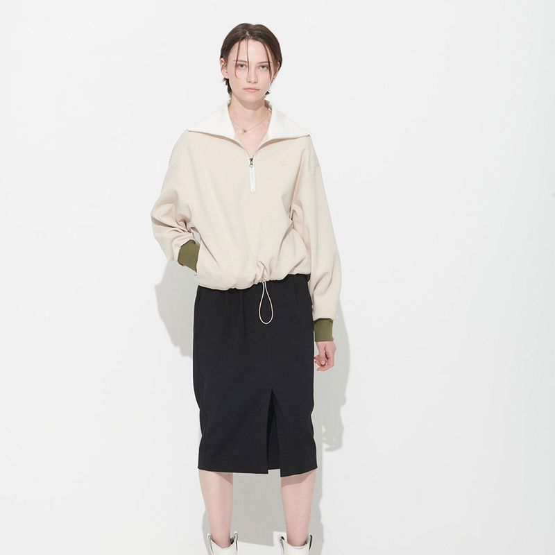  BONNIE BLOCK SKIRT, CHARCOAL