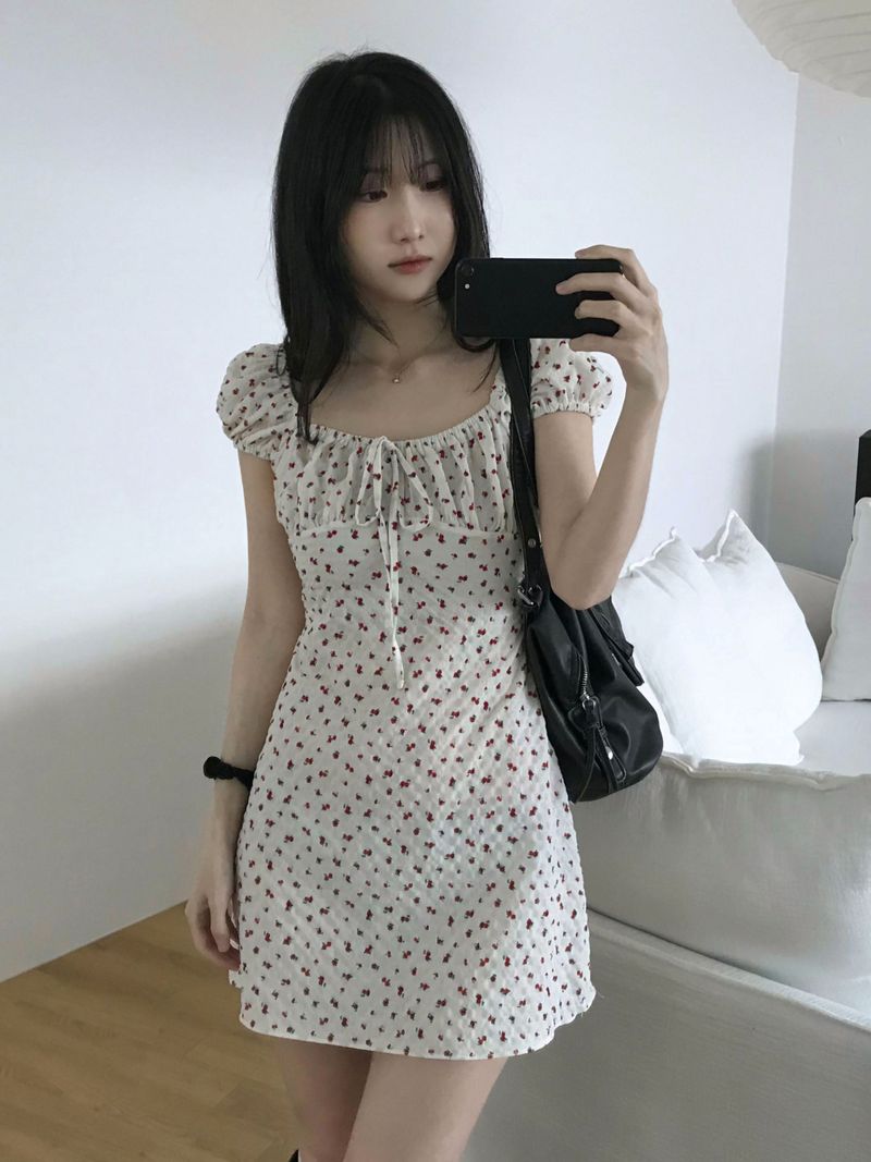 Dear Flower Mini Dress (2 colors)