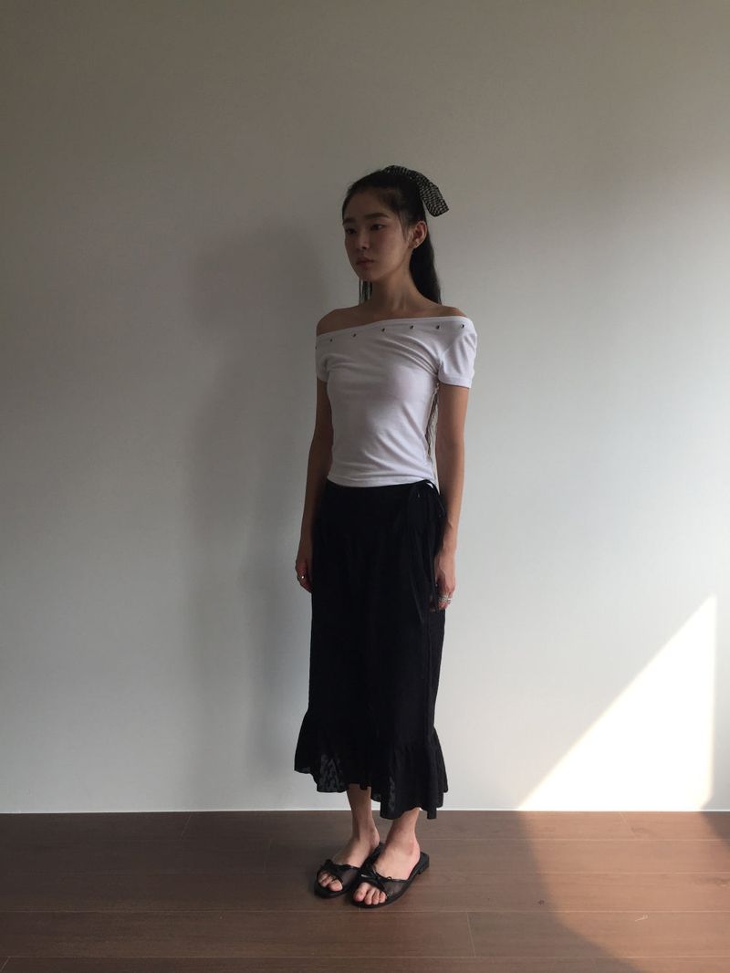 Rush Eyelet T-shirt (3color)