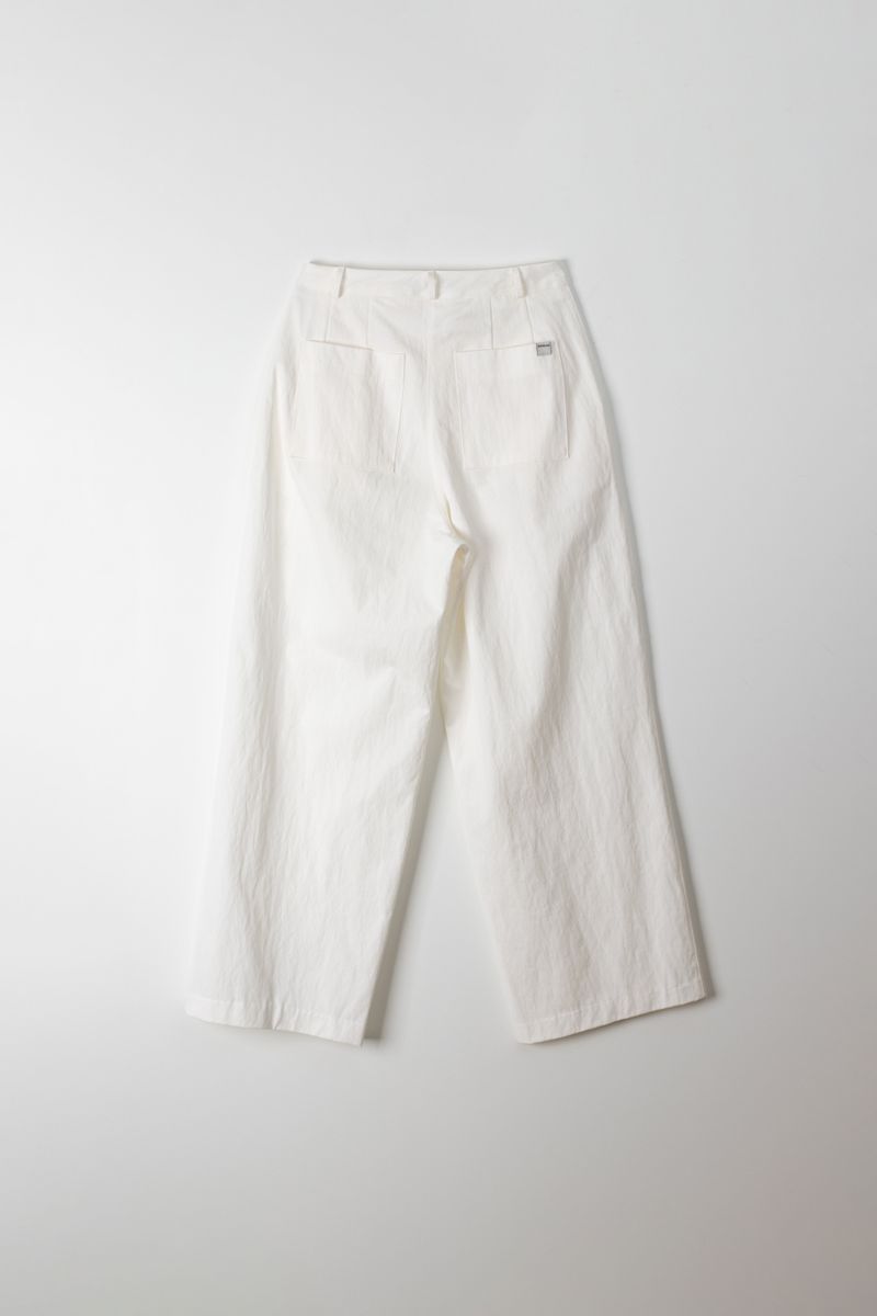Wide two tuck pants (Ivory)