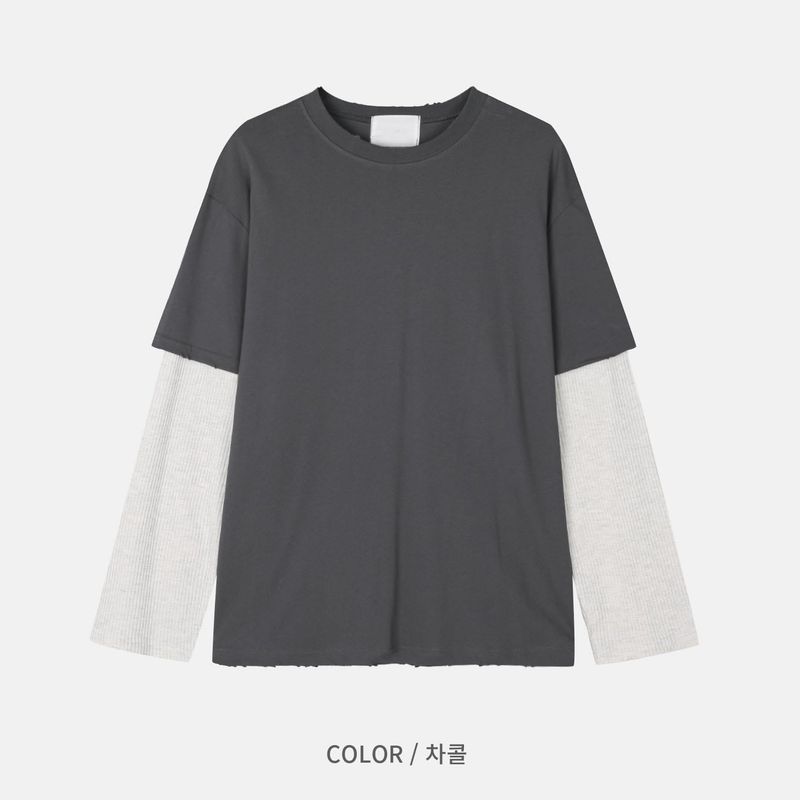Bebe Waffled Layered Longsleeve