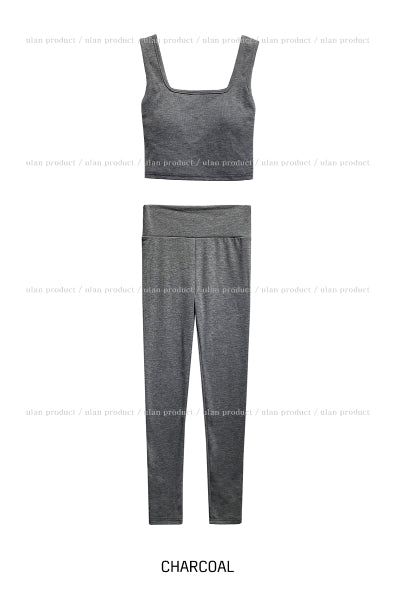 [set item] Maison fleece leggings set