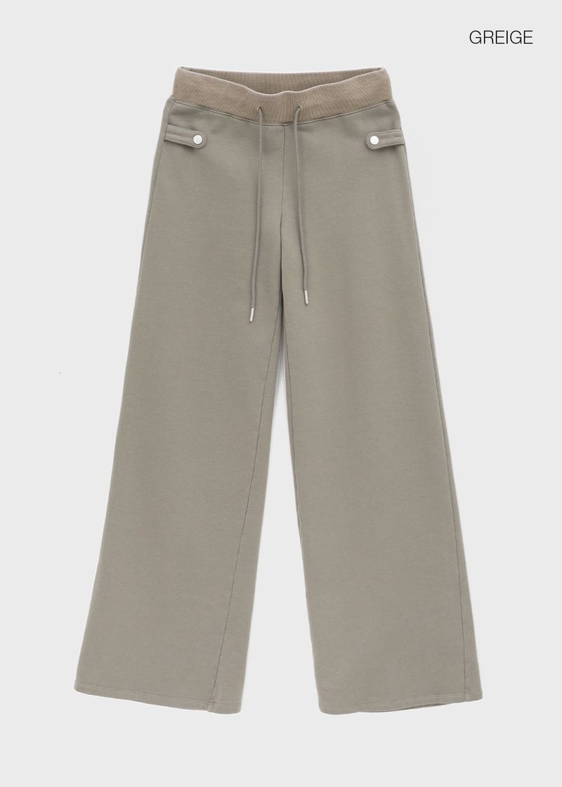 [MADE] Kihi Buckle Straight Banded Pants