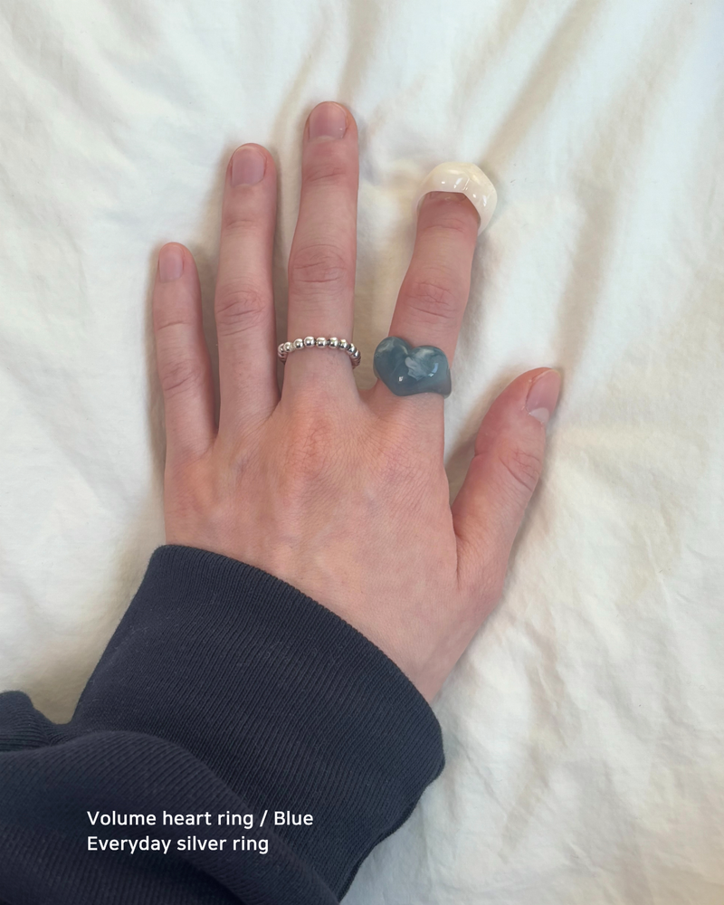 Volume Heart Ring (3 color)
