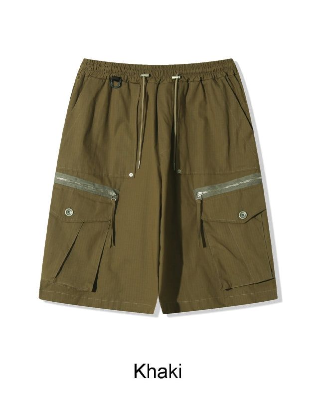 Lafes Zipper Cargo Bermuda Pants
