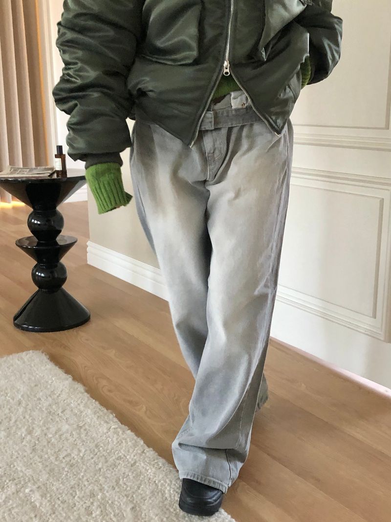 Canis gray denim pants
