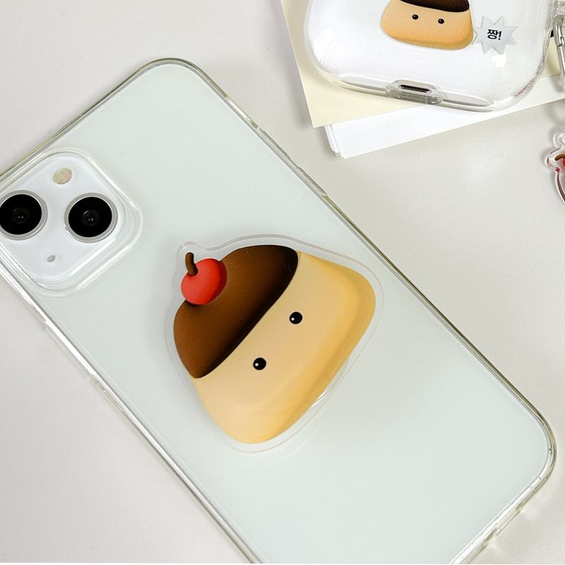 [Smart-grip] プディングスマホグリップ