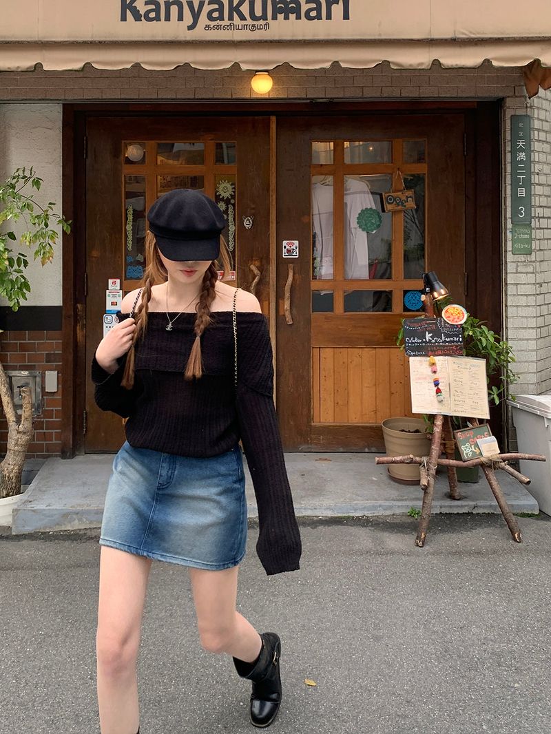 [MADE] Dune Y2K denim mini skirt